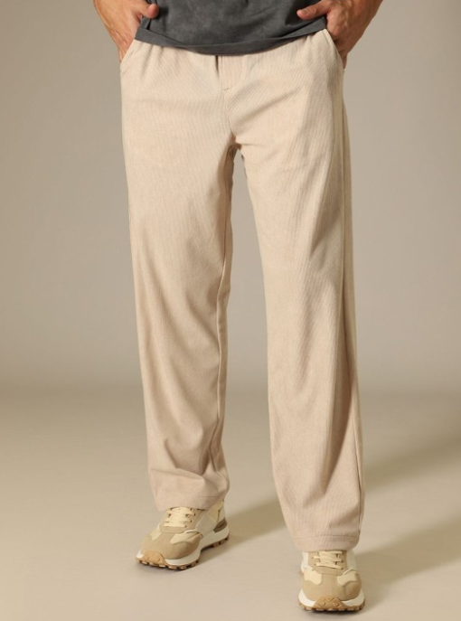 Men Relaxed Corduroy Trousers